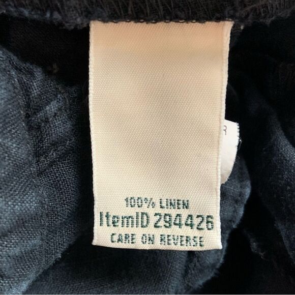 L.L. BEAN Women’s Classic Fit Linen Pants Black Style 294426 - Picture 10 of 15